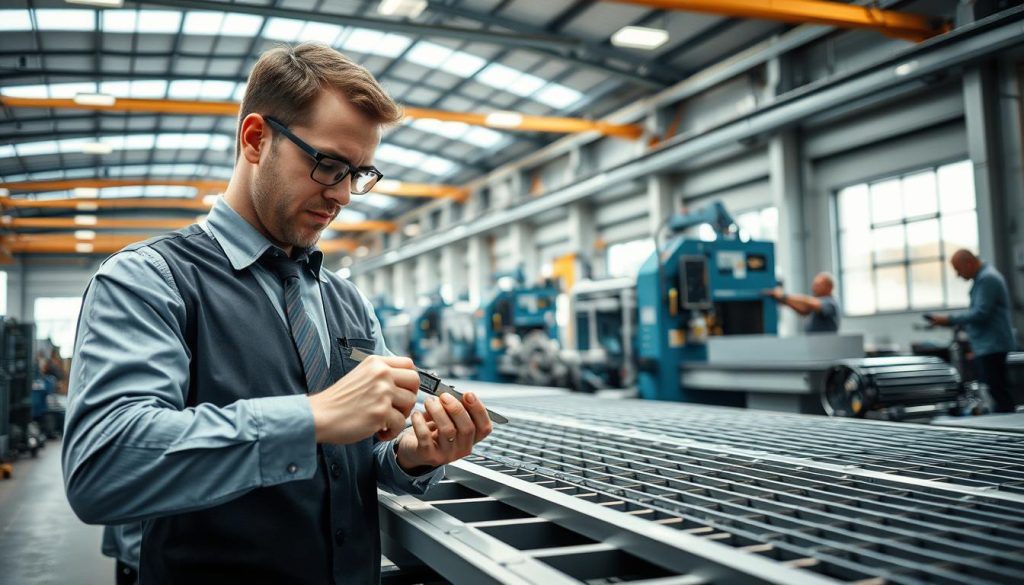 Proceso de fabricación de rejillas y control de calidad